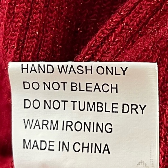 Belldini Large Y2K Cold Shoulder Beaded Rhinestone Ribbed Holiday Top Formal - Picture 10 of 11